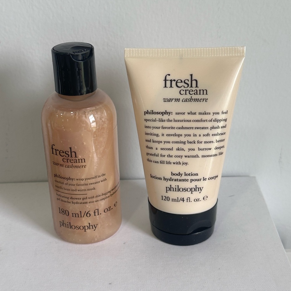 Philosophy Fresh Cream Warm Cashmere Body Lotion and Shower Gel Set